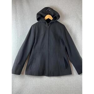 Fs Limited Jacket Wool Lightweight Zip Up Hooded Womens L